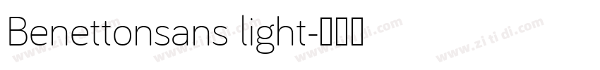 Benettonsans light字体转换